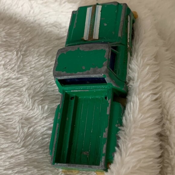 Vintage Yatming Chevy Stepside Pick Up Truck Die Cast Metal Car Toy Green - Picture 4 of 7